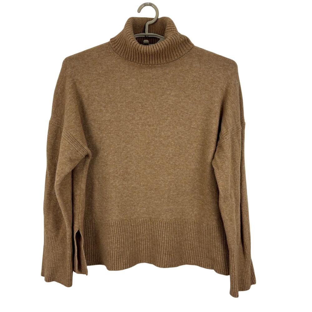 J. Crew Turtleneck sweater in Supersoft yarn Medium BD143 Camel Brown cozy comfy